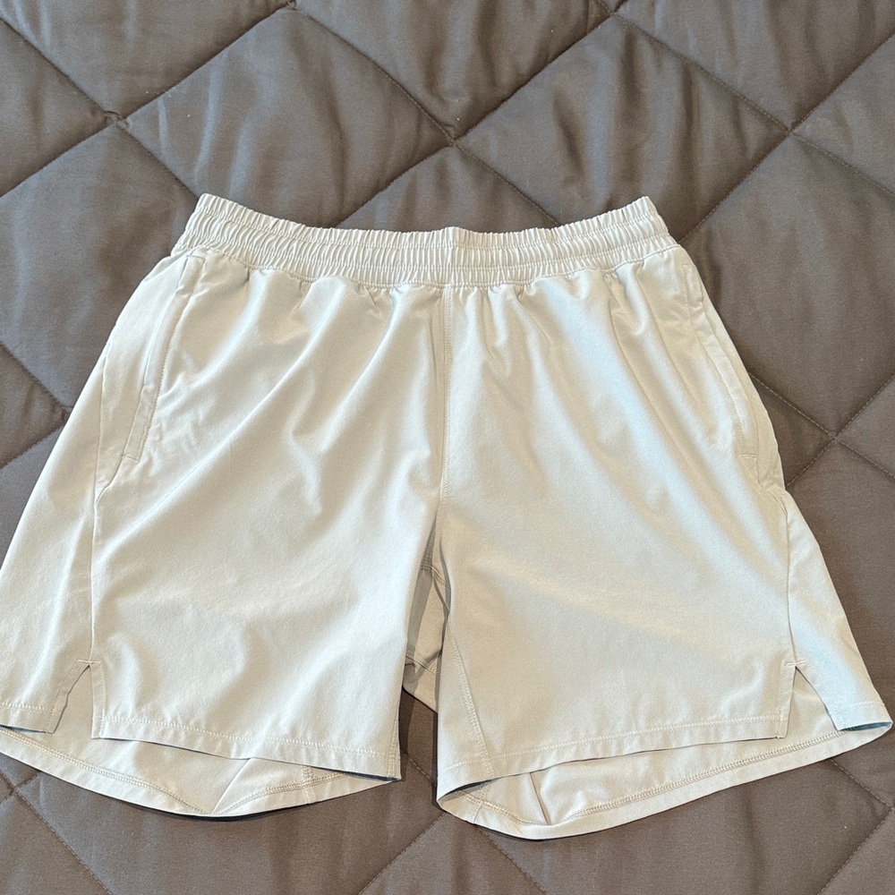 All in Motion Men's Athletic Shorts in Light blue/gray